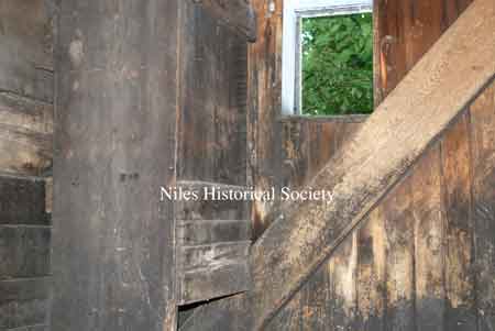 Interior view of one of the horse stalls