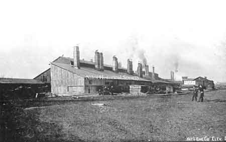 Russia Sheet Mill copied from a picture in a souvenir pamphlet by Sykes Steel Roofing Co. of Chicago & Niles in 1893.