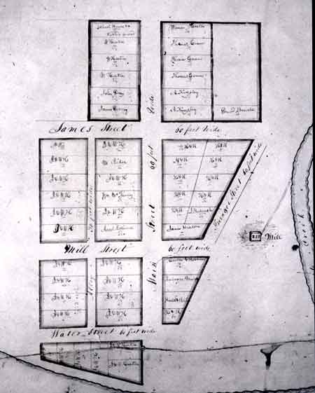 54 lots platted by James Heaton in 1834
