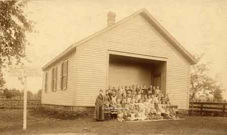 Early one room Niles schoolhouse.