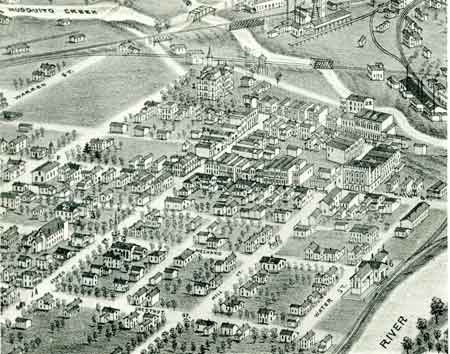 1882 Panoramic View of Niles