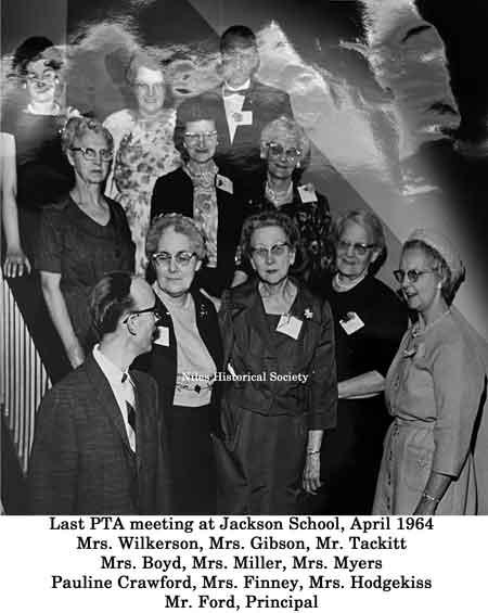Last PTA meeting at old Warren Avenue Jackson School, April 1964