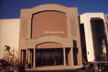 The exterior of the main entrance to the Eastwood Mall during renovation.