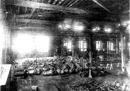 Assembly line of truck chassis at the Niles Car & Manufacturing Co. PO1.1530