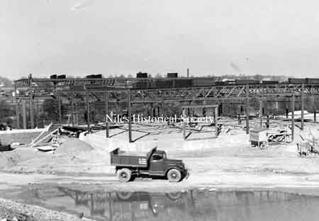 construction of the Ohio Edison Power Plant