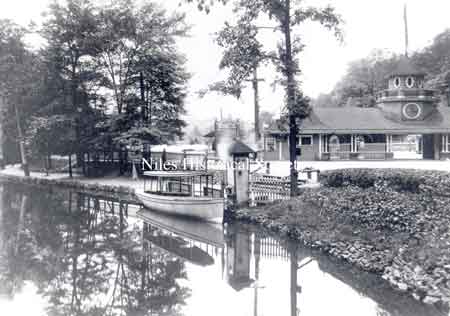 There was also a small steamer, “the Mayflower”, which would carry 75 passengers as it slowly went up and down Meander Creek.