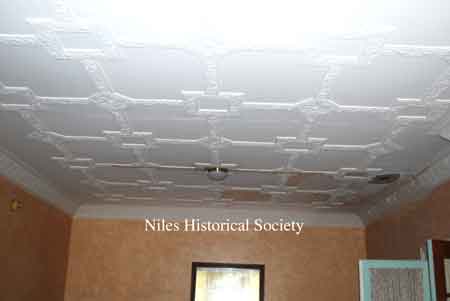 Living room ceiling detail.