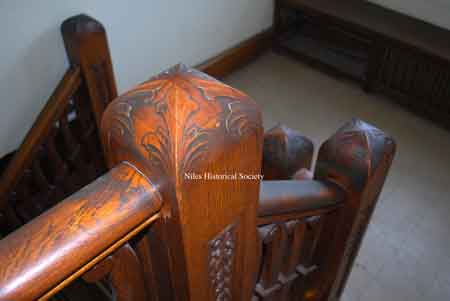 Details of newel posts.