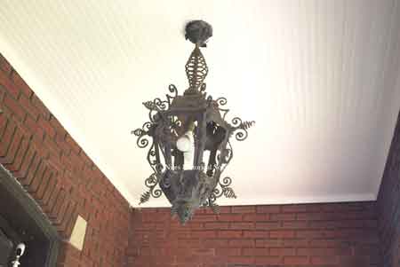 Front entrance chandelier.