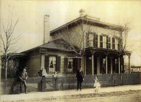 Pictured is the Dr. Thomas Clingan house built in 1905 close to the Mahoning River and was later inundated by the waters of the 1913 Flood.