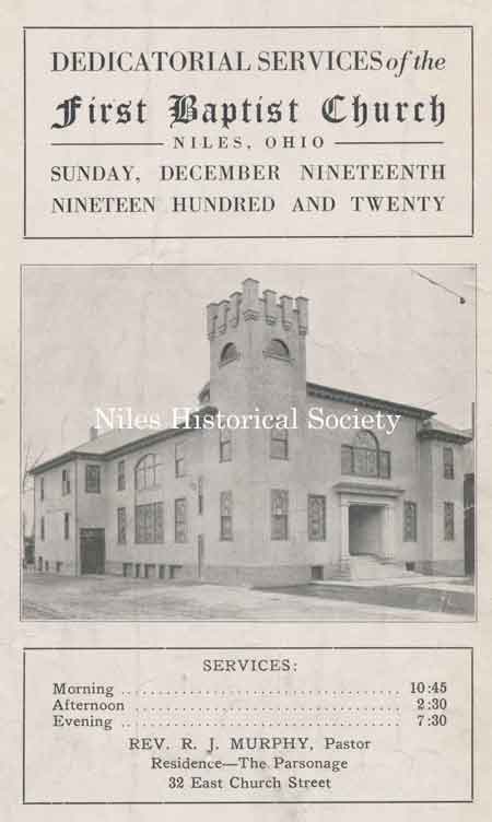 In 1920 the major part of the first church was demolished and a new and larger edifice with a stucco exterior was erected.