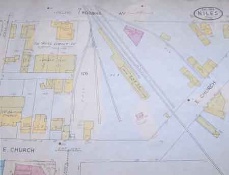 Map of area showing purchased