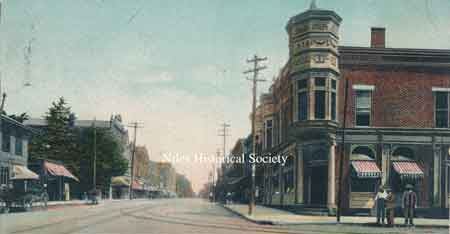 Main and Mill(State) Streets Intersection.