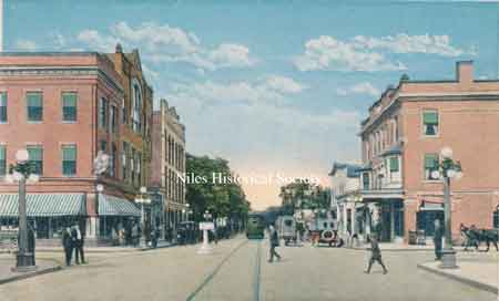 Main Street and Park Avenue Intersection.