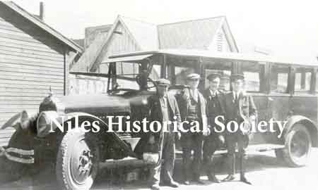 The Niles Car barn bus belonged to the Mahoning Valley Electric Railway Co. It was used to take the "track-walkers" out to remote areas, where they would walk along the tracks with a bucket of sand.