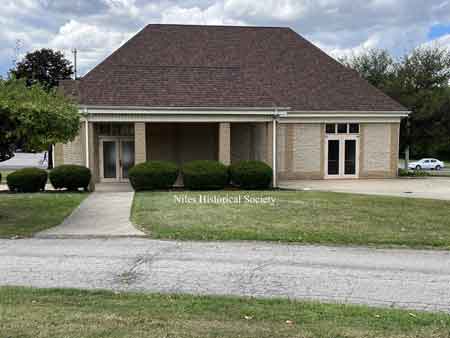 The new chapel at union cemetery after completion and landscaping in 1994.