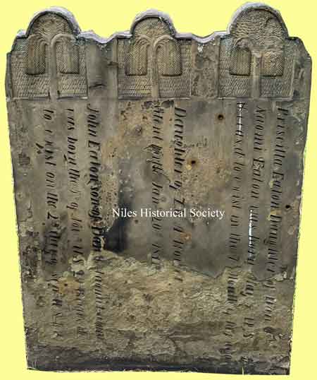 Priscilla Eaton grave marker.