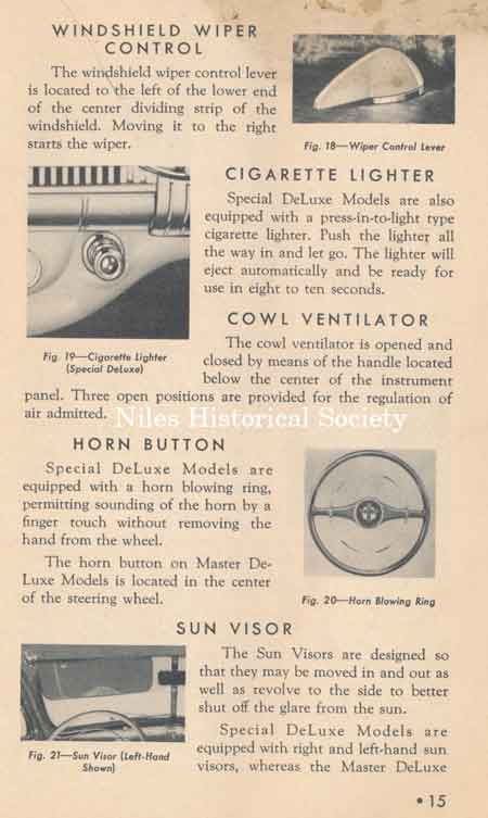 Owner's manual for 1941 Chevrolet passenge cars.