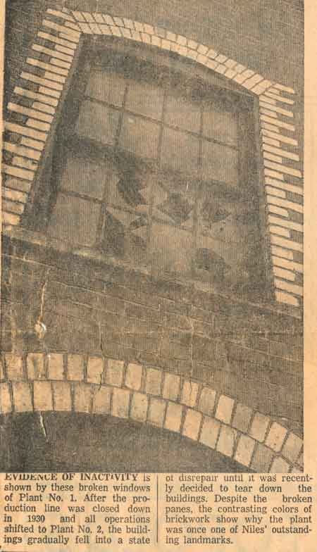 Broken windows of Plant No. 1