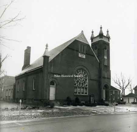 Photos of the old First Christian Church building on the corner of Arlington and Church Streets. Torn down in the 1960's to make way for the present sanctuary