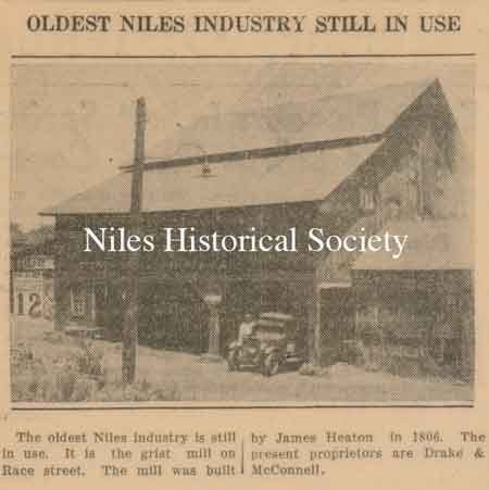 Early image of the Mosquito Creek dam.