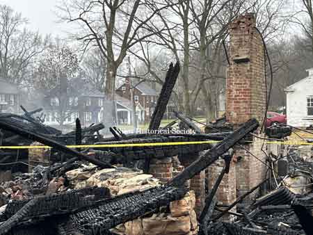 Fire Ravaged Harry Stevens Residence.