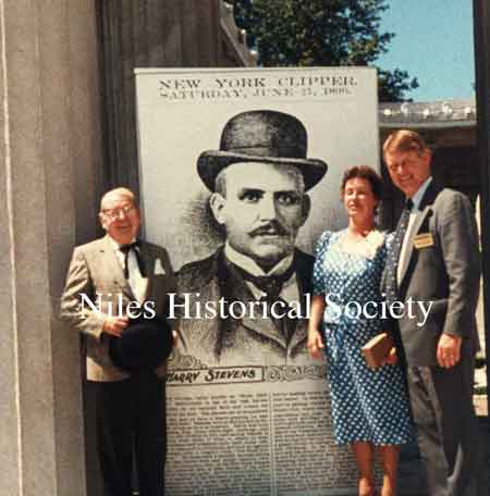 The article from the New York Clipper, which told the story of Harry Stevens, was printed as a poster as part of the 1984 Ohio Sesquicentennial celebration.