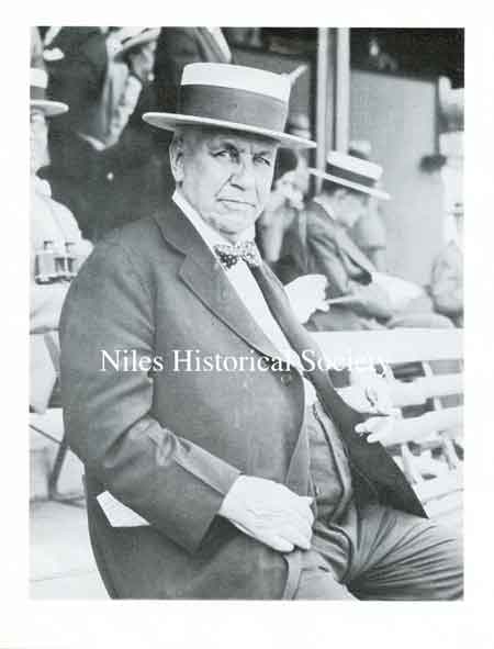 Harry M. Stevens, former Niles resident, who gained international fame as the inventor of the hot dog.