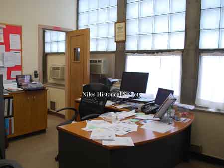 Principal's office and desk.