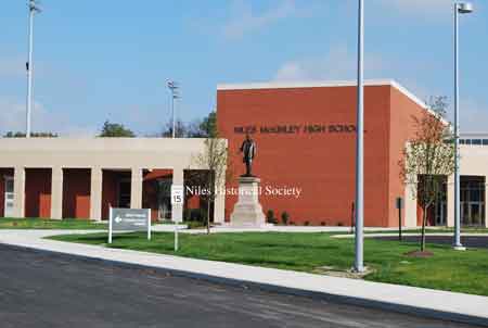 Close-up of Front entrance.