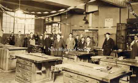 The industrial arts room on the second floor of the Annex.