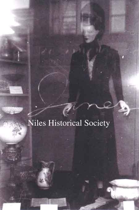 Close-up of display window,