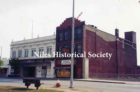 Demolition of bank completed, ca 1990.