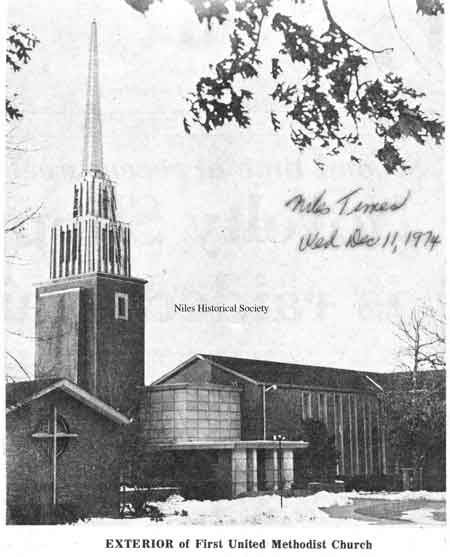 Exterior church entrance on Crandon Street.