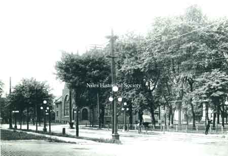 This building soon became inadequate and in 1871 a larger structure was erected with a seating capacity of 800 at a building cost of $1200.00. This building was destroyed by fire in 1883. The parsonage also was badly damaged by the same fire.