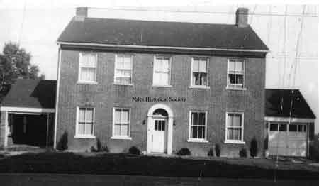 A 1976 photograph of the Eben Blachley house located at 1010 Vienna Aveenue and believed to be the oldest existing brick house in Niles.