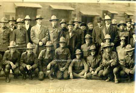 Views of the Niles soldiers at Camp Sherman in Chillicothe, Ohio on October 20, 1917.