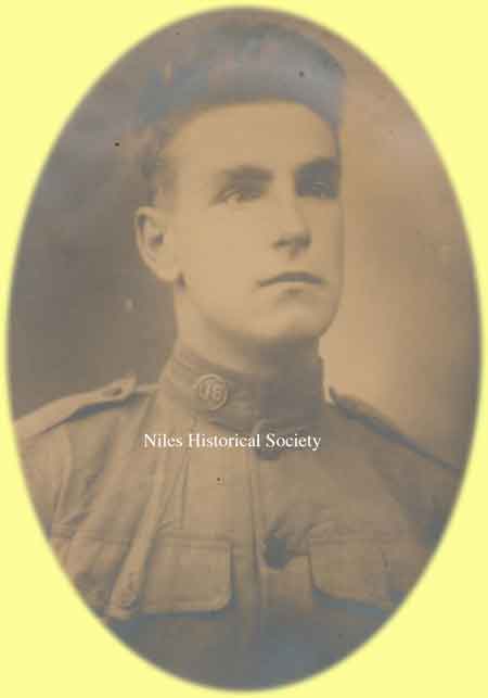 Pvt. 1st class H. E. Peffer who was killed