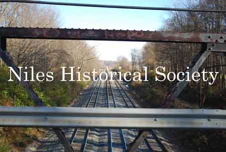 The Iron Bridge with its wooden roadway provided access to Salt-Spring Road from the end of Fifth Avenue.