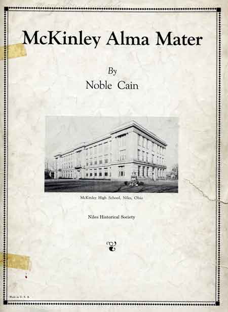 Front cover of Niles Alma Mater.