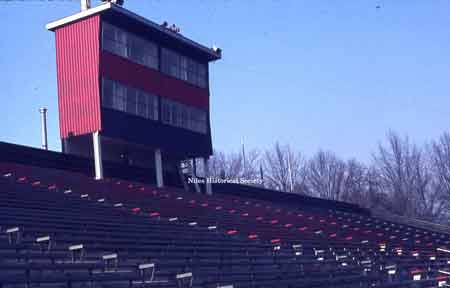 After the success of the football program in the early 1960s, a fundraser selling three-year season tickets provided money to expand the seating capacity. In 1966 the stadium had seating for over 18,000 and bigger pressbox.