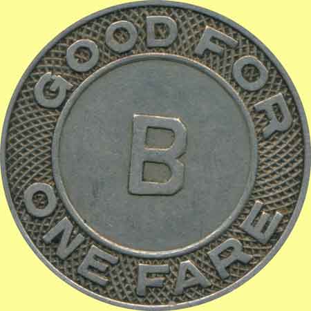 1947 bus token for Niles Transit Lines.