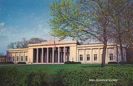 View of completed McKinley Memorial