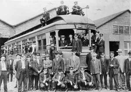 At the car barns, the 'Limited' cars were