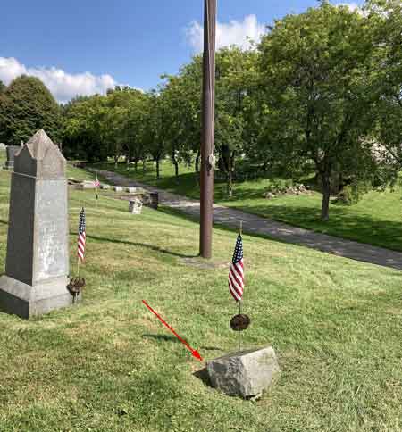 John Eanse gravesite.