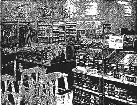 Interior view of expanded departments.