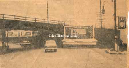 Old Robbins Avenue underpass, 1952.