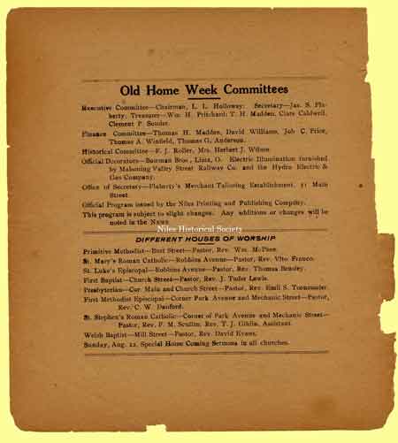 Home Week Committees