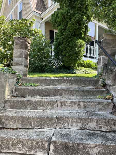Front steps looking towards house.