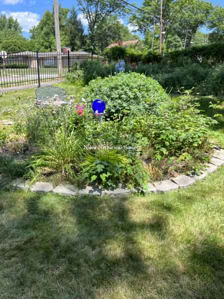Small garden area near Orchard Court.